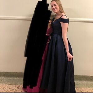 Navy Blue Prom Dress